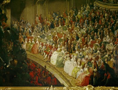 Concierto de boda en ... (óleo sobre lienzo) de Martin van Mytens or Meytens
