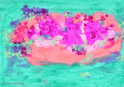 Cesta de flores con rosas de Martina Konitzky