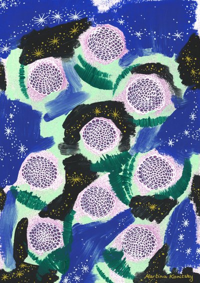Flores nocturnas de camuflaje (Homenaje a Joseph von Eichendorff) de Martina Konitzky