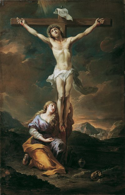 Crucifijo con María Magdalena de Martino Altomonte