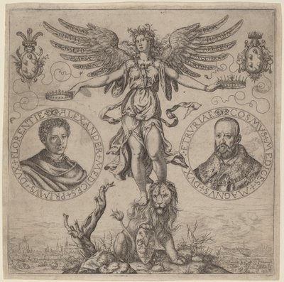 Alejandro de Médicis y Cosme de Médicis de Martino Rota
