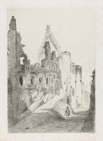 Ruinas del castillo Vianden de Martinus Antonius Kuytenbrouwer jr.