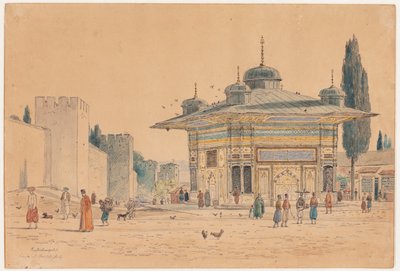 «El pozo junto a la puerta del serrallo. Constantinopla» de Martinus Rørbye