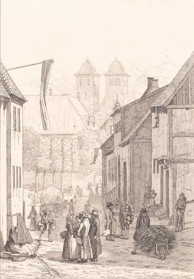 Un día de mercado en Viborg de Martinus Rørbye