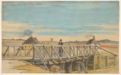 Paisaje con un puente cerca de Mosbjerg de Martinus Rørbye