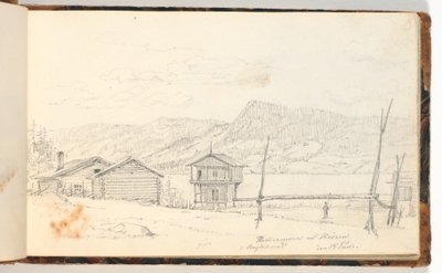 Paisaje con granjas de Martinus Rørbye