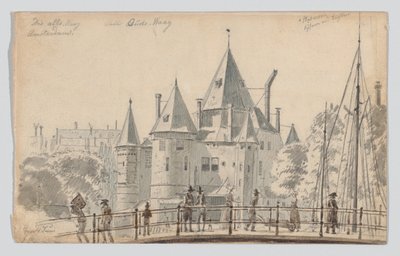 La Oude Waag de Ámsterdam vista desde el noreste de Martinus Rørbye