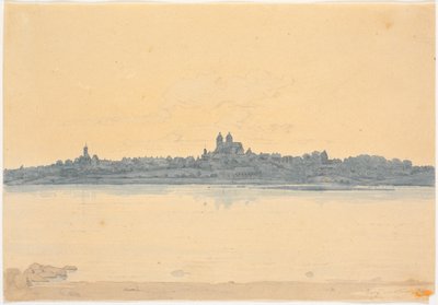 Viborg visto desde Asmild Klosterhave cerca de Søndersø de Martinus Rørbye