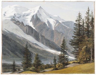 Vista de Chamonix-Mont-Blanc de Martinus Rørbye
