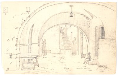 Escena callejera en Bari de Martinus Rørbye