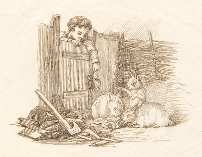Ilustración de "Cincuenta fábulas para niños" de Hey de Martinus Rørbye