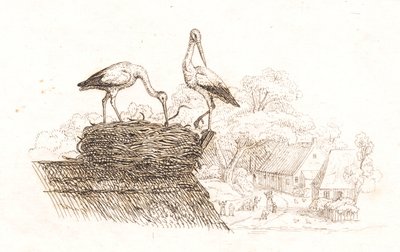 Ilustración para "Cincuenta fábulas para niños" de Hey de Martinus Rørbye