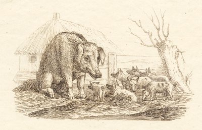 Ilustración para "Cincuenta fábulas para niños" de Hey de Martinus Rørbye