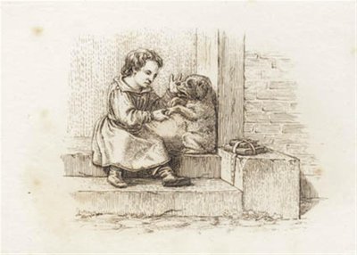Ilustración para "Cincuenta fábulas para niños" de Hey de Martinus Rørbye