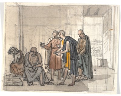 Job y sus amigos de Martinus Rørbye