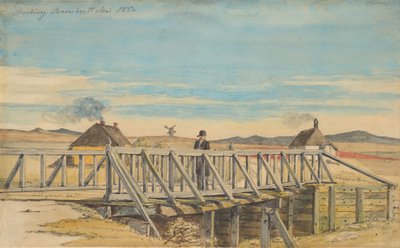 Paisaje con un puente cerca de Mosbjerg de Martinus Rørbye