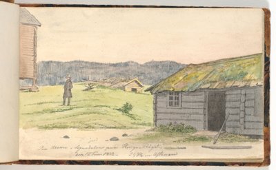 Paisaje con granjas de Martinus Rørbye