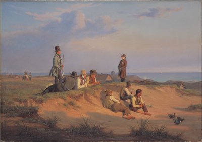 Hombres de Skagen en una tarde de verano con buen tiempo de Martinus Rørbye