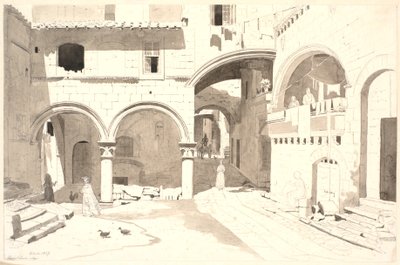 Piazza San Pellegrino de Martinus Rørbye