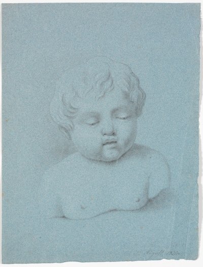 Estudio de busto infantil de Martinus Rørbye