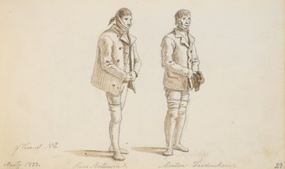 Dos prisioneros de la casa de corrección de Martinus Rørbye