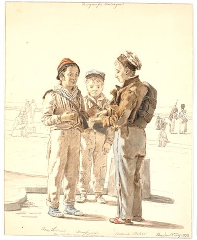 Tres chicos de Auvernia de Martinus Rørbye