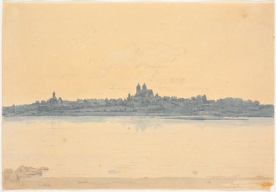 Viborg visto desde Asmild Klosterhave cerca de Søndersø de Martinus Rørbye