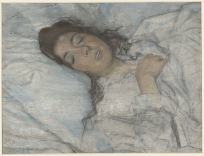 Mujer dormida de Martinus van Andringa (signed by artist)