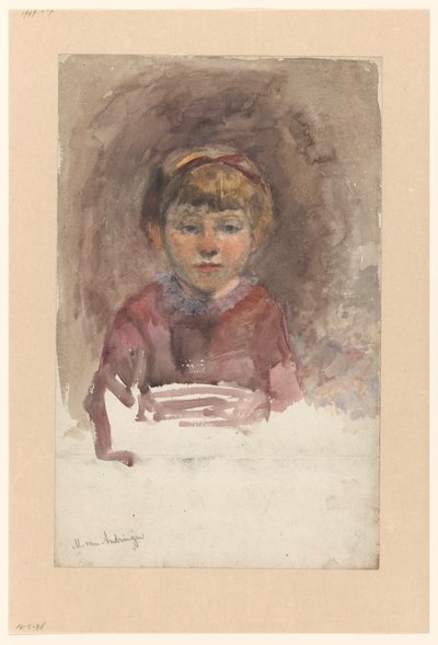 Retrato de niño, en la cara de Martinus van Andringa