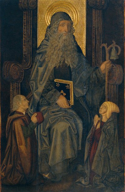 San Antonio Abad y donantes de Martín Bernat