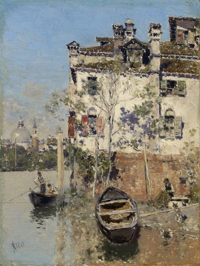 Venecia, casa en el canal, c.1900 de Martín Rico y Ortega