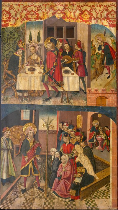 San Cristóbal despidiéndose del rey que temía a Satanás de Martín de Soria