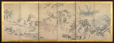 Reunión literaria en el Pabellón de las Orquídeas, finales de 1700s de Maruyama Okyo