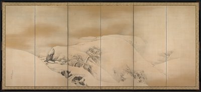Día de invierno, 1784 de Maruyama Okyo