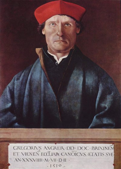 Retrato del canónigo de Brixen Gregor Angrer de Marx Reichlich