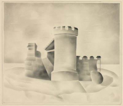 Ruinas a la luz de la luna, 1840 de Mary Altha Nims
