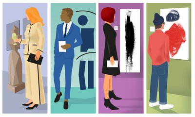Gallery People, 2016 (digital) de Mary Ann Smith