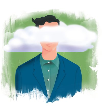 La cabeza en las nubes, 2015 (digital) de Mary Ann Smith