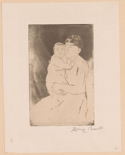 La niñera y el bebé
La enfermera y el bebé Bill
Madre e hijo de Mary Cassatt (signed by artist)