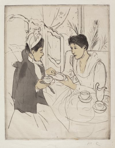 Fiesta de Té por la Tarde de Mary Cassatt