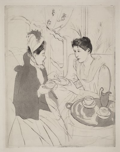 Reunión para el té de la tarde de Mary Cassatt