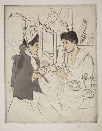 Té de la tarde de Mary Cassatt