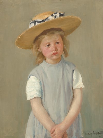 Niño con sombrero de paja de Mary Cassatt