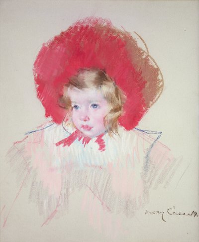 Niño con Sombrero Rojo, c.1904 de Mary Cassatt