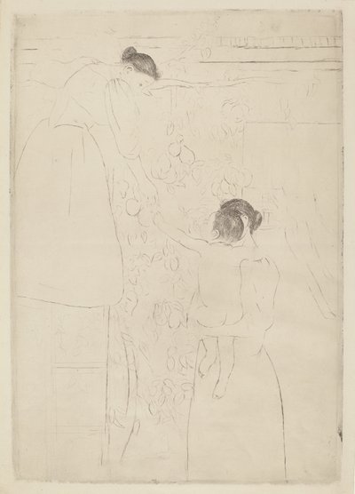 Recolectando fruta, c. 1893 de Mary Cassatt