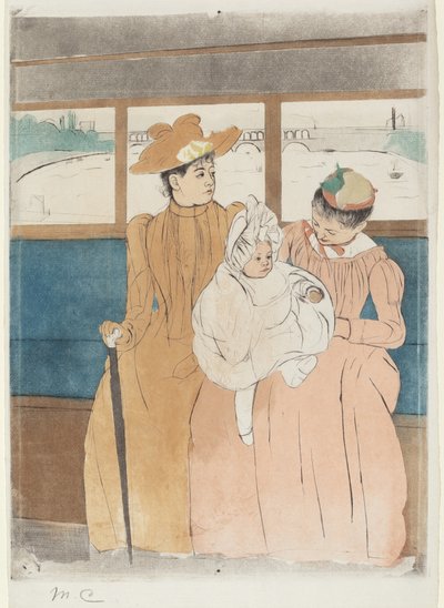 En el Ómnibus, 1890-1891 de Mary Cassatt