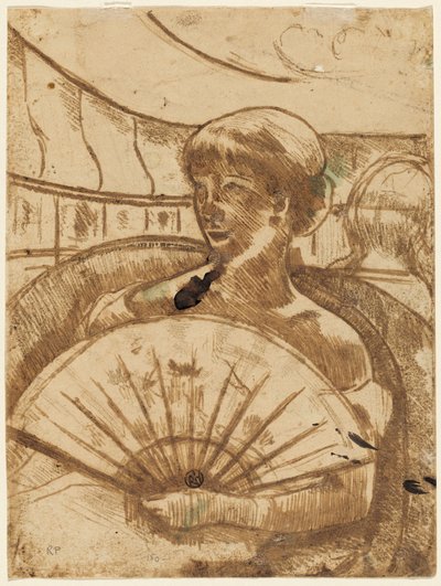 En el palco de la ópera [verso], 1880 de Mary Cassatt
