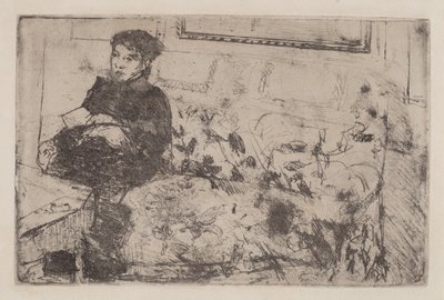 Interior: En el Sofá de Mary Cassatt