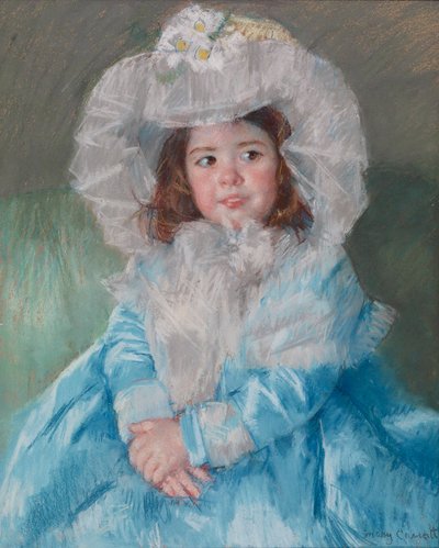 Margot Lefebre en azul, 1902 de Mary Cassatt