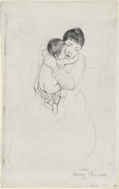 caricia maternal de Mary Cassatt